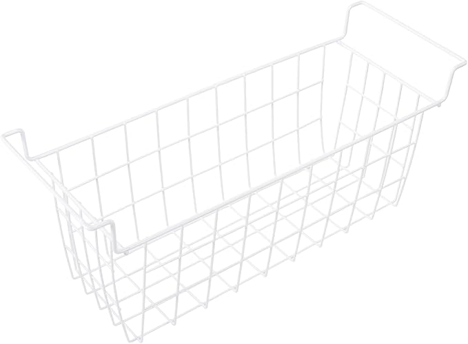 Homics Chest Freezer Baskets 20.5 Inch, Chest Freezer Organizer Bins Metal Wire Storage Baskets with Hanging Handles for Deep Freezer, Set of 2