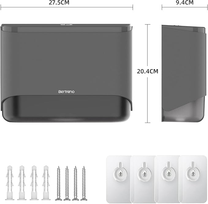 Wall Mount Paper Towel Dispenser, Multifold Paper Towels Dispenser with Key Lock Commercial Hand Paper Towel Holder for Bathroom (Gray)