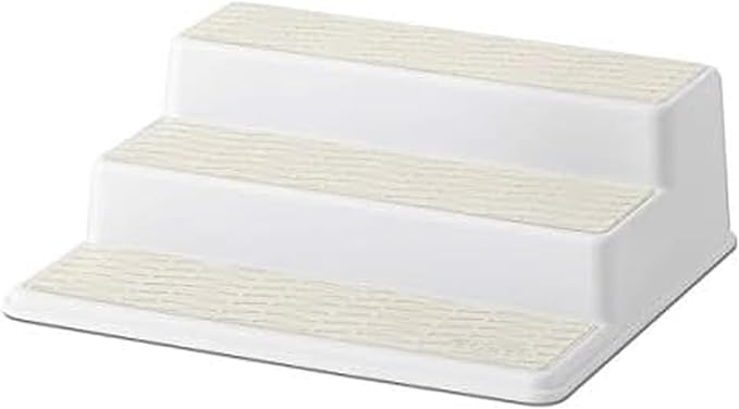 Copco Basics 3-Tier Spice Pantry Kitchen Cabinet Organizer, 10-Inch, Cream