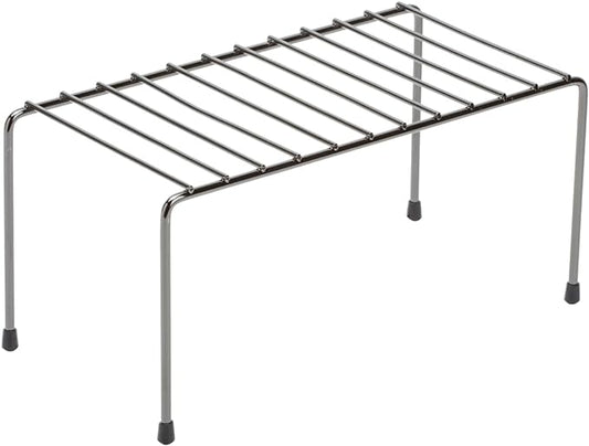 Kitchen Details Helper Shelf Organizer | Free Standing | Cabinet & Countertop Organizer | Dishes | Cups | Bowls | Small | Onyx