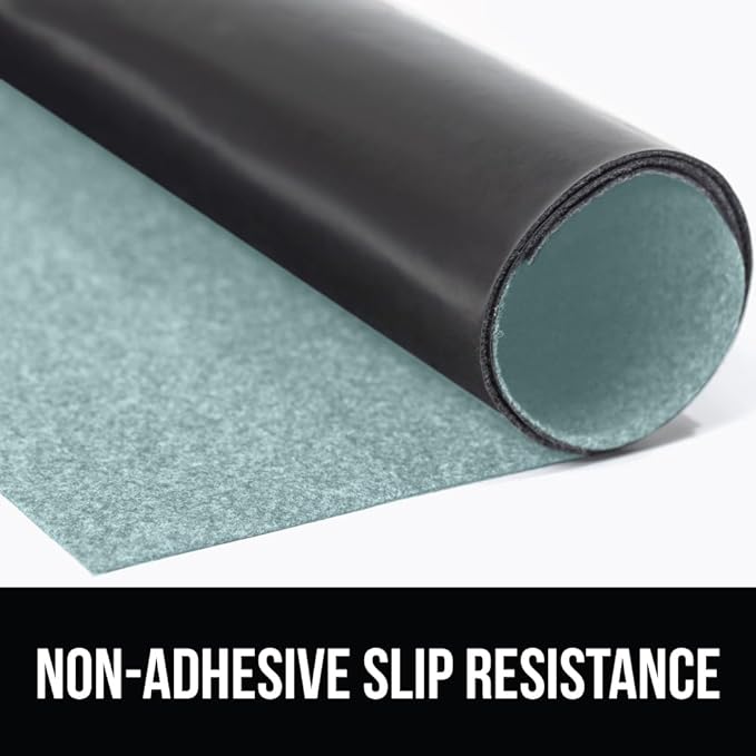 GORILLA GRIP LeakGuard Non-Adhesive Under Sink Mat for Kitchen Cabinet, Waterproof Quick Dry Shelf Liner, Durable Absorbent Felt Mats for Bathroom Sinks, Cabinets, Dresser, Easy Trim, 24x30 Spa Blue