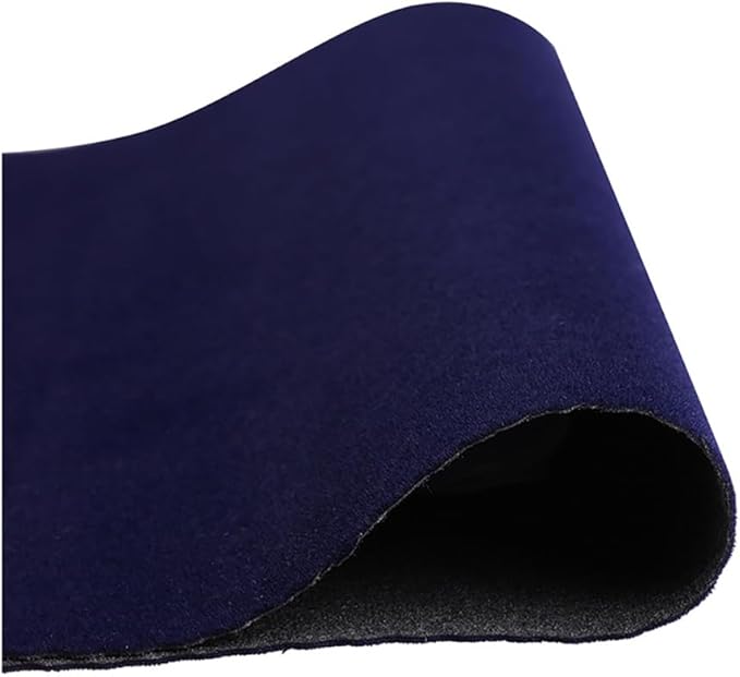 Self Adhesive Dark Blue Jewelry Drawer Liner Velvet Shelf Liner Paper Felt Fabric for Art & Crafts, Velvet Drawer Liner Felt Drawer Dresser Cabinets Arts Crafts Decor 17.7" x 98"