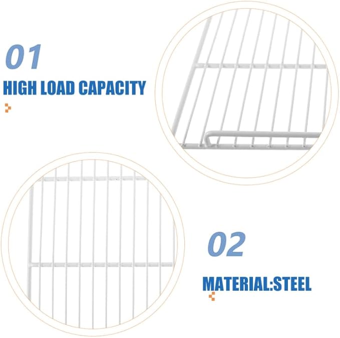 Freezer Rack Organizer Heavy Duty Wire Shelf Divider for Refrigerator and Freezer Storage Adjustable Wire Shelf for Pantry