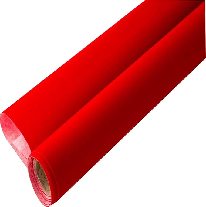 Self Adhesive Red Velvet Flocking Liner for Jewelry Drawer Art Crafts DIY Project Velvet Fabric Peel and Stick Drawer Velvet Liner 17.7" x 78.7"