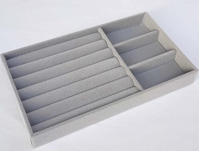 Self Adhesive Gray Velvet Flocking Liner for Jewelry Drawer Art Crafts DIY Project Velvet Fabric Peel and Stick Drawer Velvet Liner 17.7" x 78.7"
