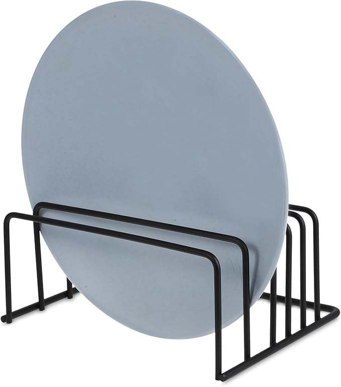 GALPADA 2pcs Kitchen Cabinet Pot Lid and Cutting Board Organizer Rack Metal Bakeware Storage Stand Vertical Pan and Plate Holder for Countertop under Cabinet