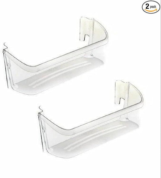 240323002 Door Bin ( 2 Pieces )- for Frigidaire Refrigerator Door shelves - Fridge door condiments beverages organizer - Refrigerator door Shelf - Fridge transparent plastic shelves Bin - W 15-7/8 in