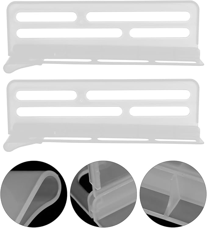 ARTIBETTER 3Pcs Adjustable Refrigerator Side Door Dividers Plastic Fridge Organizers for Food and Beverage Storage Space-Saving Partition Boards for Home Kitchen and Freezer