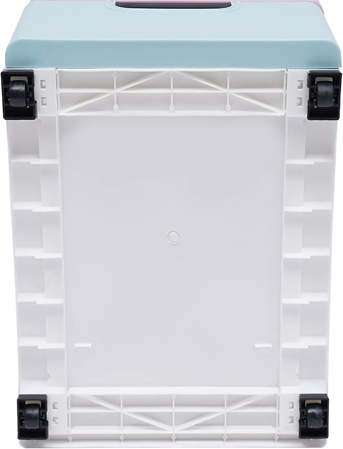 5 Drawers Stackable Storage Drawers Plastic Storage Drawers Collapsible Storage Bins Plastic Clothes Organizer Drawers Storage for Living Room,Bedroom,Office (Light Colors, 11.81" W)