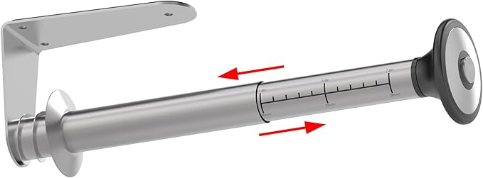 Paper Towel Holder Under Cabinet Adhesive or Wall Mounted Easy Tear One Hand Stainless Steel Fit Rolls(Silver)
