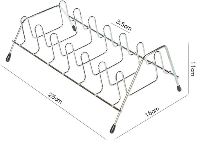 KESYOO Stainless Steel Single-Layer Dish Rack and Bowls Holder Kitchen Storage Rack Counter Organizer 2pcs Set