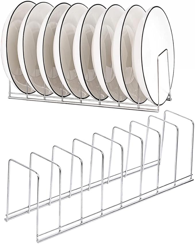 Small Bowl Drainer,Stainless Steel Bowl Drying Rack for Kitchen Counter Organizer Storage, Storage Shelf, Chrome (2 Dish Racks)