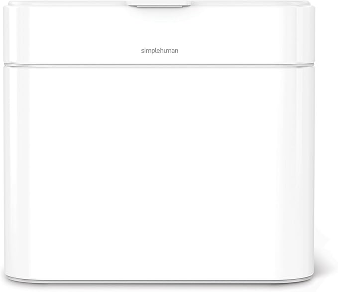 simplehuman Compost Caddy, Detachable and Countertop Bin, 4 Liter / 1.06 Gallon, White