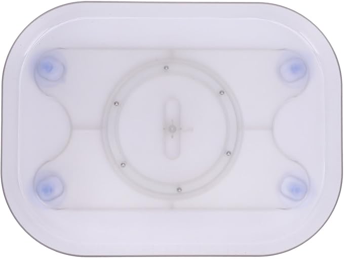 Refrigerator Lazy Turntable Organizer Square Clear Acrylic PET Rotating Fridge Tray for Kitchen Table Top Cabinet Pantry