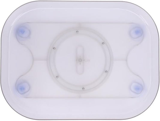 Refrigerator Lazy Turntable Organizer Square Clear Acrylic PET Rotating Fridge Tray for Kitchen Table Top Cabinet Pantry