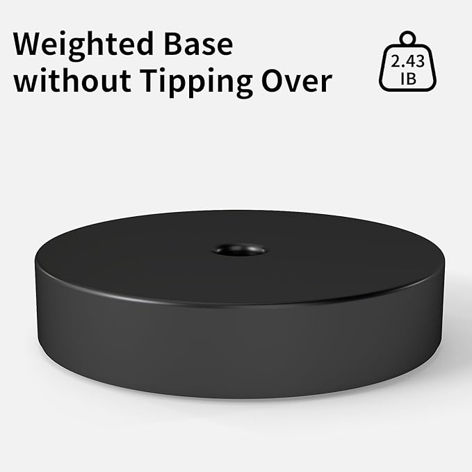 Black Paper Towel Holder Countertop, Freestanding Paper Towel Holders with Weighted Base, Stand Up Papertowel Holder for Kitchen Counter Top