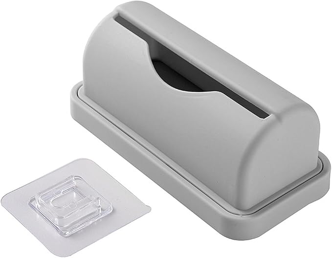 Trash Bag Dispenser Roll Holder, Wall Mounted, Self-Adhesive, for Bathrooms, Kitchens