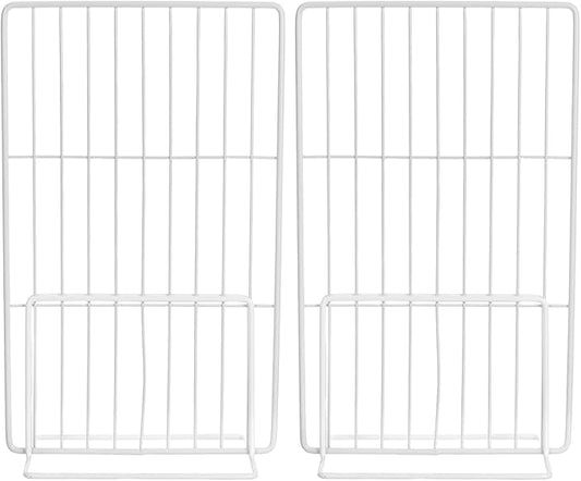 2 Pcs Adjustable Freezer Divider Shelves - 12 Inch Wire Shelf Organizer for Freezer and Refrigerator for Deep Refrigerator Storage