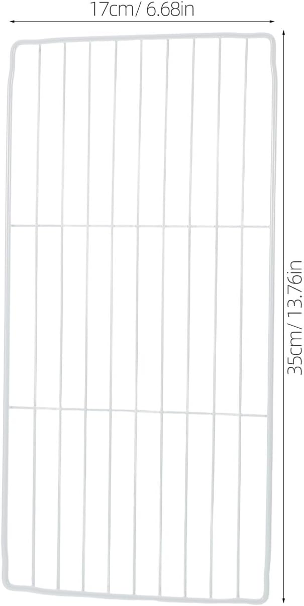 Freezer Rack Refrigerator Compartment Divider Metal Wire Mesh Shelf Fridge Organizer for Kitchen Freezer Storage and Refrigerator Compartment Separation