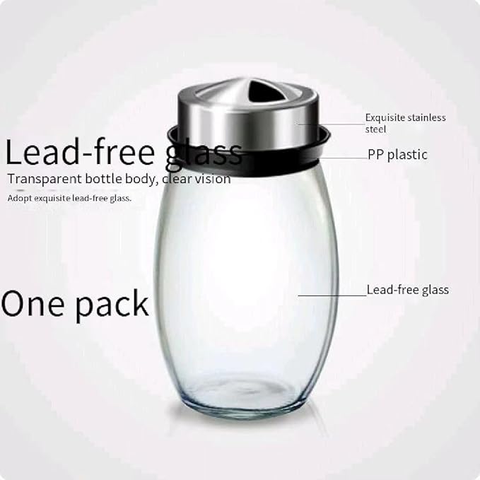 Kitchen rotating spice rack storage set, 360 degree rotating bracket, 6 glass jars, blank labels, space saving storage solution, suitable for kitchen and table use