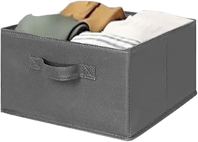 MAX Houser Hanging Shelf Closet Storage Organizer Removable Drawers ，Hanging Storage Organizer Hanging Sweater 2 Sock Underwear Drawers for Closet, Bedroom, Dark Grey