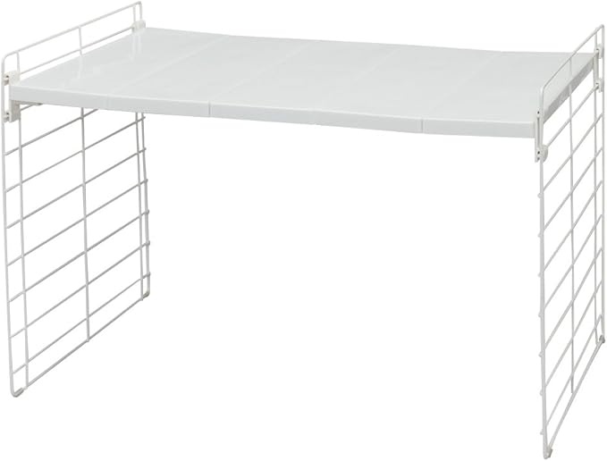 Iris Ohyama USD-V Under-sink Extendable Shelf, White