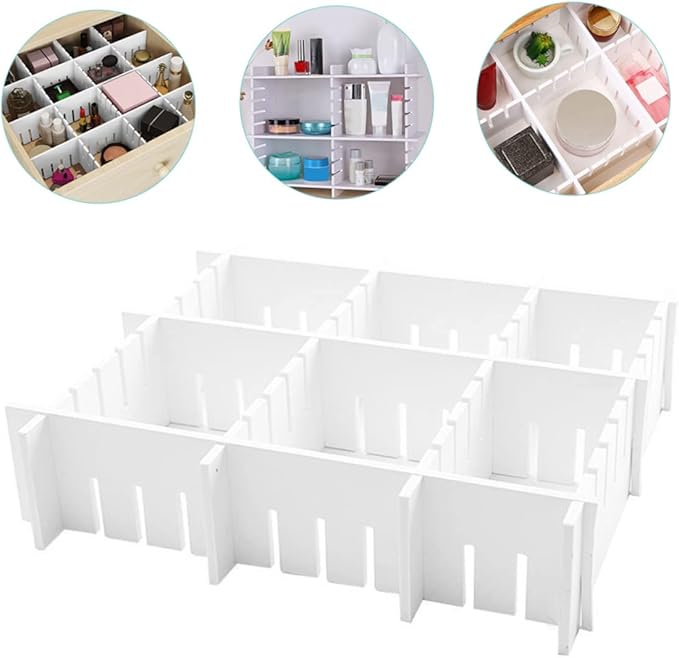 7pcs Separator Drawer Dividers for Storage Organize Socks Underwear and Accessories