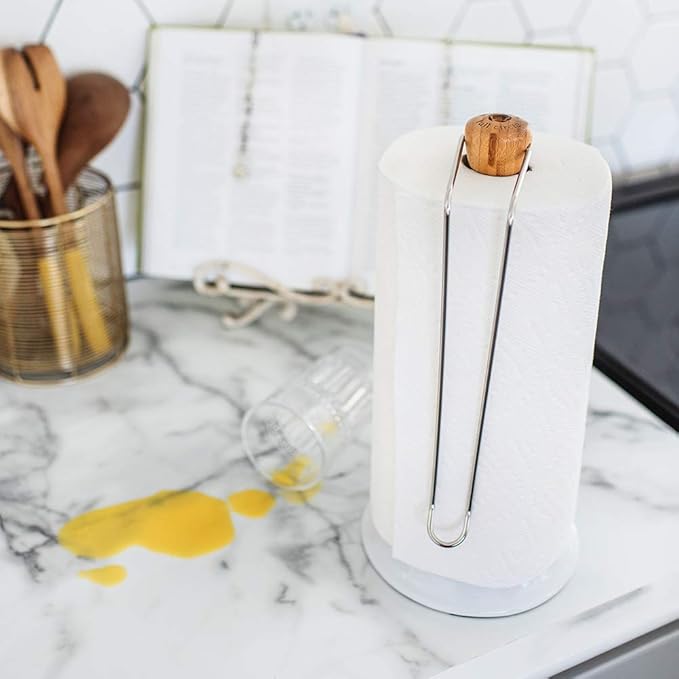 Full Circle Roll Model, Paper Towel Holder, White