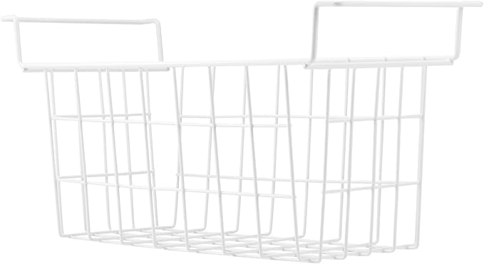 Homics Chest Freezer Baskets 17.5 Inch, Chest Freezer Organizer Bins Metal Wire Storage Baskets with Hanging Handles for Deep Freezer, Set of 2