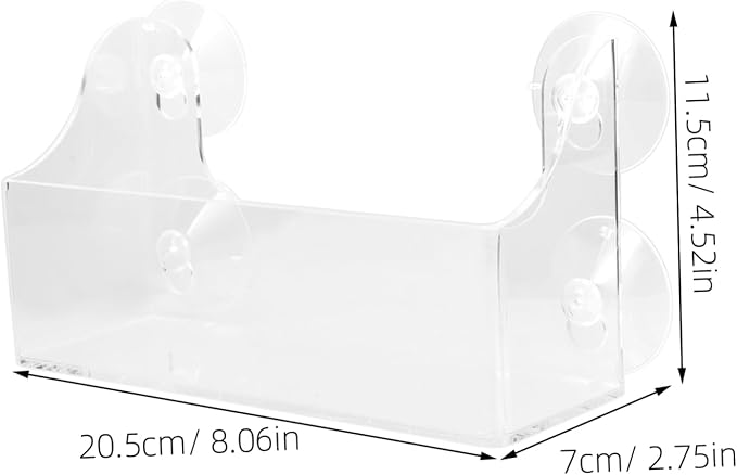 3 Pcs Beverage Shelf Drink Holder for Refrigerator Wall Mounted Shelves Wall Mounted Rack Cups Clear Wall Shelf Drinks Indoor Plant Display Stand Fridge Shower Rack Suction Acrylic