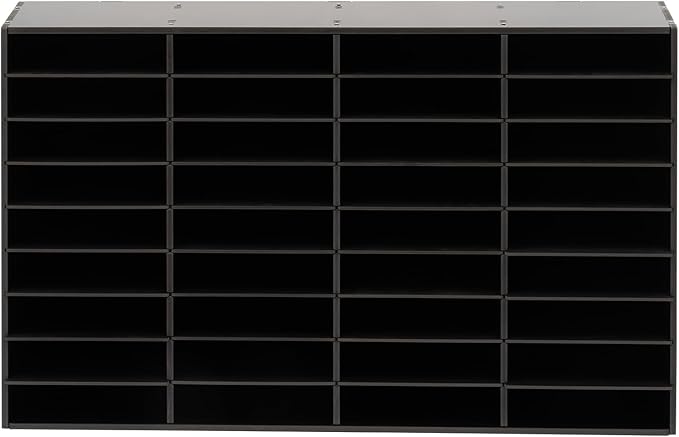 36 Compartment File Organizer - Document Storage Cabinet with Detachable Partitions, Anti-Slip Pads, for Office Home School