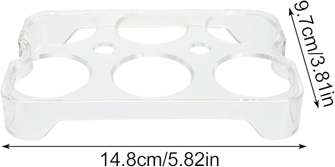 SAFIGLE Egg Container For Refrigerator: 6-slot Fridge Egg Storage Container - Storage Tray For Kitchen Pantry Refrigerator Farmhouse