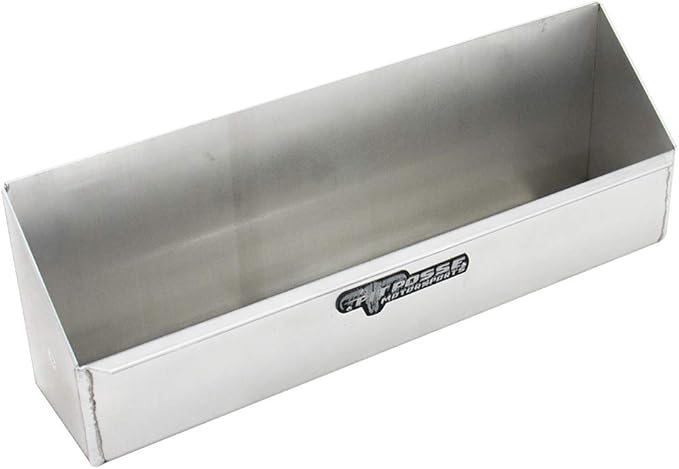 Pit Posse 566 Aluminum Aerosol Storage Shelf Organizer Hanger - Holds 6 Aerosol Cans - Made in USA - Wall Mount Rack for Enclosed Race Trailer, Shop, Garage, Automotive Accessories (Silver)