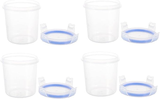 VANZACK 4pcs 500ml Food Grade Pp Airtight Storage Containers with Lids, Fresh Keeping Jars for Coffee Beans, Cereal, Snacks, Kitchen Pantry Organization
