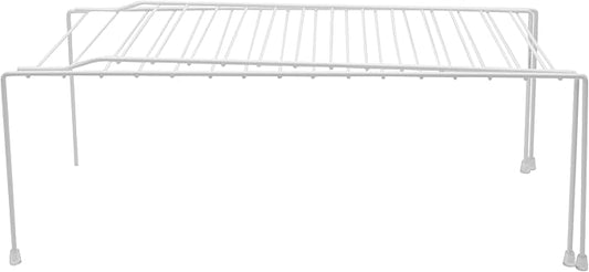 Expandable Kitchen Counter and Cabinet Shelf, White(adjustable From16 .3/4 to 30.3/4" length X 8.1/4" width X 6" height)
