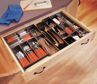 Blum Orgaline For Wood Drawers With Lengths 19 1/4" To 20" Utensil Kit 11 9/16" W Stainless Steel