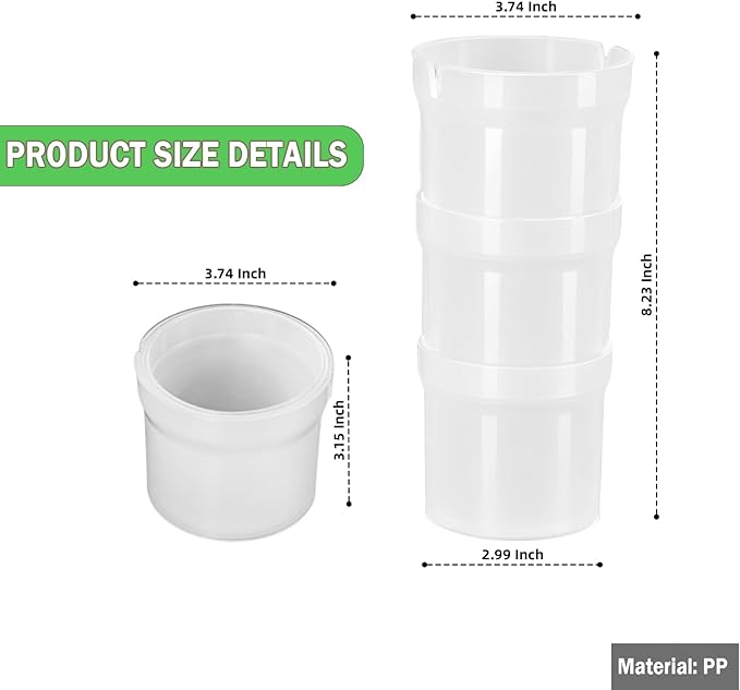 Pastry Piping Bag Holder Stand for Filling, Translucent Clear Plastic Cream Icing Bag Rack, Cake Decorating Tools (2 Pcs)
