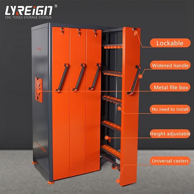 Large Capacity CNC Tool Holder Vertical Drawer Cabinet, Multi-Purpose CNC Tool Storage Cabinet, CNC Tool Storage Rack Equipment for Workers Warehouses Machining Centers