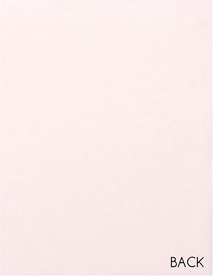 S.E.I Bubblegum Velvet Paper, Felt Fabric For Drawer and Jewelry Box Liner, 8.5" x 11" - 12 Sheets