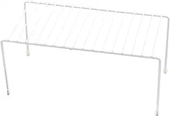 YBM Home 2554v Shelf Organizer and Storage Rack, 12"L x 10"W x 5"H, Silver, Pack of 4