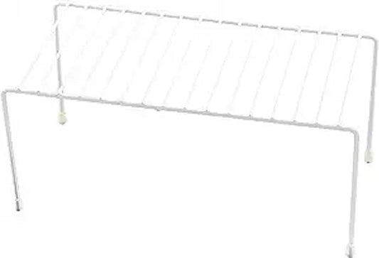 YBM Home 2554v Shelf Organizer and Storage Rack, 12"L x 10"W x 5"H, Silver, Pack of 4