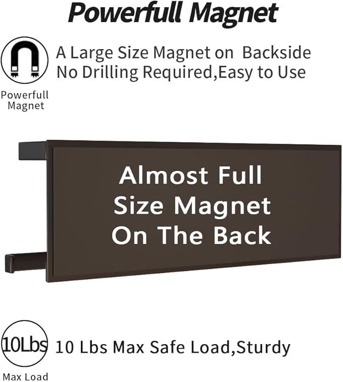 Magnetic Paper Towel Holder for Refrigerator, Kitchen Towel Bar Magnetic Paper Rack Multi Function Made of Iron,Used for Kitchen,Bathroom,Toilet, Drill Free (White, Medium)