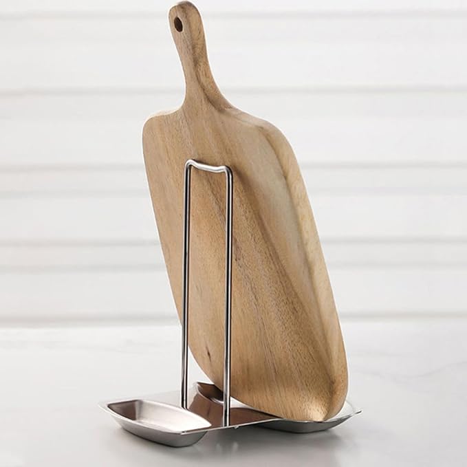 DOITOOL Stainless Steel Kitchen Utensil Rack with Lid and Spoon Stand Removable Organizer for Pots Pans and Cooking Utensils Easy-clean Stove-top Storage for Multi-tasking Cooking