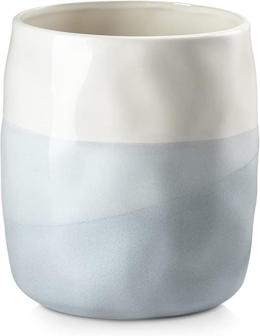 DOWAN Utensil Holder, 6.5″ Large Utensil Holder for Kitchen Counter, Ceramic Utensil Crock with Table-Protection Mat, Spatula Holder, Utensil Organizer Caddy for Spoons Home Decor, Fathers Day Gifts