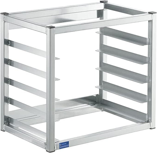 Wall Mounted Aluminum Bun Pan Rack – Holds 5 Half-Size Sheet Pans (21" x 13" x 18") | NSF Certified | Space-Saving Storage for Commercial Kitchens