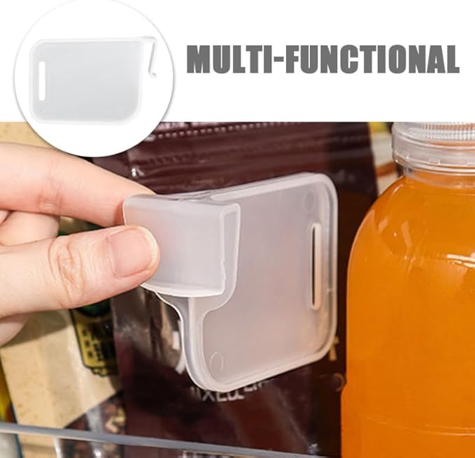 Cabilock 24Pcs Adjustable Refrigerator Divider Boards Plastic Fridge Shelf Organizers for Kitchen Storage and Freezer Drawer Partition