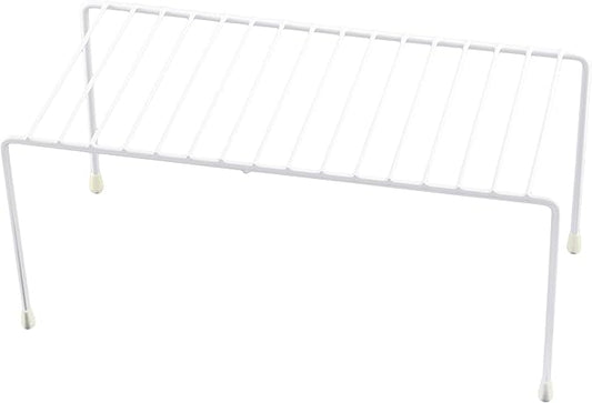 YBM HOME White Wire Cabinet Helper Shelf Organizer and Storage Rack Helper for Kitchen, Expandable Kitchen Counter and Cabinet Shelf (20, 11" L x 5" W x 5" H)