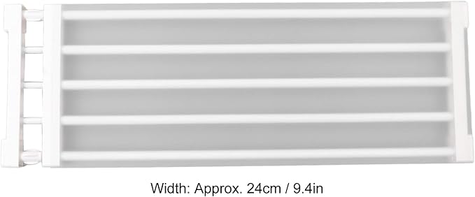Closet Tension Shelf, Rod Expandable Storage Rack Adjustable Organizer Divider Separator Wardrobe Cupboard Hanging Shelves Pack No Slip Grip Cabinets Inside Capacity (75‑120cm /