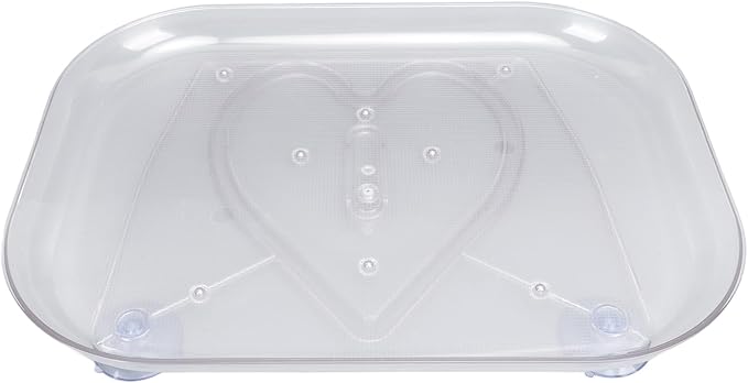Cryfokt Clear Lazy Susan Organizer for Refrigerator, 360 Turntable Refrigerator Organizer, Anti Slip Rectangular Swivel Spinning Fridge Shelf for Household Kitchen (S)