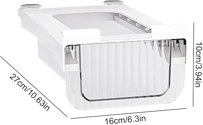 Fridge Storage Drawer Organizer - Pull Out Fridge Organizer Boxes | Stackable Refrigerator Drawer Organizer Bins, Drawers Container Boxes for Fridge Pantry Shelf Refrigerator Organization